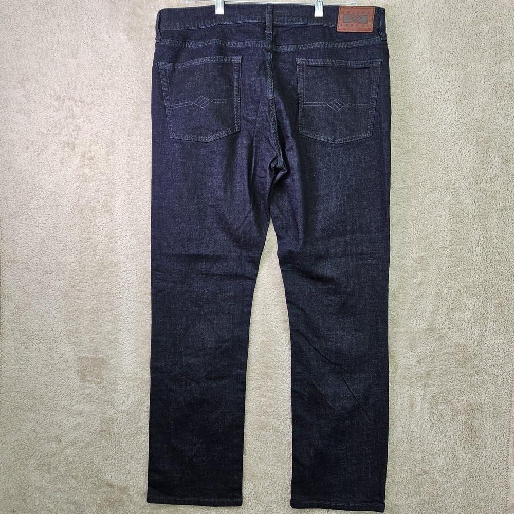 Joseph Abboud Jeans Mens 36x32 Blue Slim Fit Dark Wash Straight Stretch Denim - Picture 2 of 12